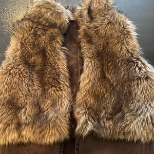 Womens faux fur vest